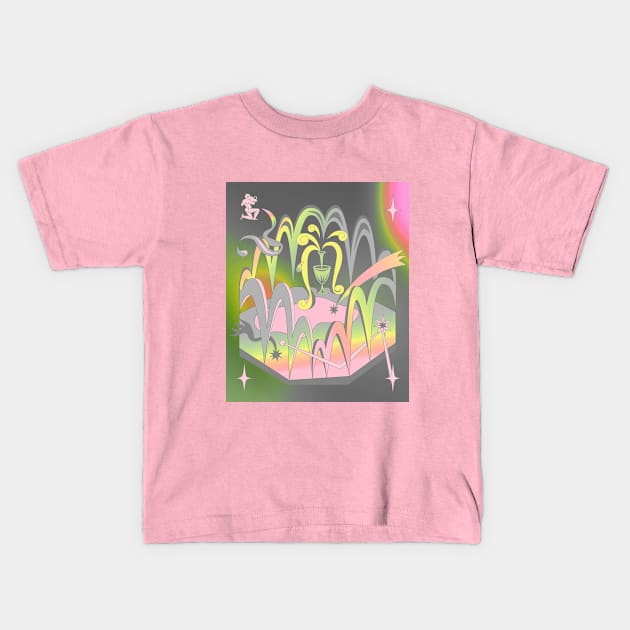 magic fountain Kids T-Shirt by cap africa